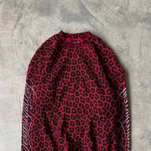 T-shirt rouge à imprimé léopard guépard pour homme, coton personnalisé, manches longues, DTG Homme Coton Unis En Gros Fournisseurs <span class=keywords><strong>de</strong></span> vêtements personnalisés - Product Image 5