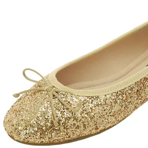 ambition shiny Flat Shoes For Women Glitter women flat shoes ballet round toe flat shoes lady