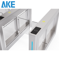 Tourniquet pivotant AKE en alliage d'aluminium haute sécurité RFID, étanche IP54, anti-évasion, portillon rapide pour piétons, 2 voies, 30-40 personnes/min