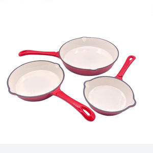 Sartén antiadherente con mango largo para cocina, olla de sopa de hierro fundido esmaltado de 16cm, 20cm y 25cm, venta al por mayor - Product Image 2