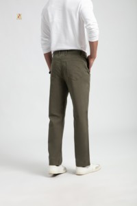 Jean pour homme en mélange <span class=keywords><strong>de</strong></span> coton Ra'yon <span class=keywords><strong>de</strong></span> qualité supérieure, taille mi-haute extensible, style vintage, léger, durable, doux, pour affaires, décontracté, <span class=keywords><strong>golf</strong></span> - Product Image 2
