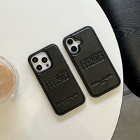 Coque de téléphone antichoc en similicuir gaufré style urbain pour iPhone 17 16 Pro Max et pour 15/14/13 - Design minimaliste premium