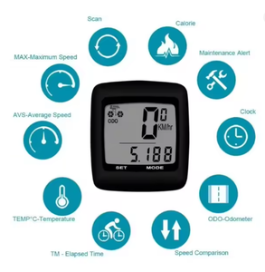 Computer Digitale <span class=keywords><strong>per</strong></span> Bicicletta 201A, Tachimetro, Accessorio <span class=keywords><strong>per</strong></span> <span class=keywords><strong>Ciclisti</strong></span> - Product Image 4