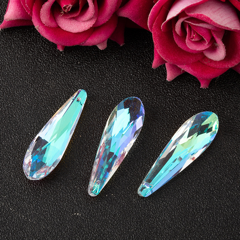 Elegant Faceted Heart Glass Pendant Cheap
