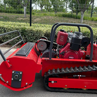 Tondeuse robot automatique 4 temps de précision pour les pelouses des banlieues américaines, facile à installer soi-même avec capteurs de proximité et réglage rapide des hauteurs de coupe