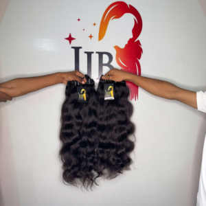 Extensiones de pelo ondulado natural al por mayor, extensiones de cabello humano indio sin procesar alineadas con cutícula - Product Image 1