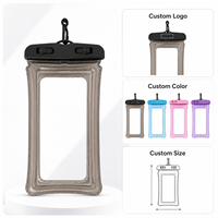 Étui étanche pour téléphone avec fenêtre transparente tactile en PVC et sangle de cou pour la natation, la plongée, la plage, les sports nautiques en plein air, sac de rangement