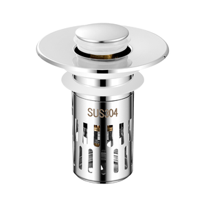 Nuevo y Moderno Filtro de Desagüe Pop-up de Acero Inoxidable para Lavabo, Tapón de Bañera, Colador de Fregadero, Recolector de Cabello, Accesorios para Baño y Sanitarios - Product Image 1