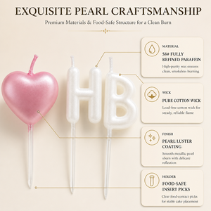 ชุดเทียนตัวอักษรสีชมพูและสีขาว ไม่หยดเทียน รู<span class=keywords><strong>ป</strong></span>หัวใจ สุขสันต์วันเกิด สำหรับตกแต่งงานแต่งงานและงาน<span class=keywords><strong>ป</strong></span>าร์ตี้ รับผลิตแบบ OEM/ODM - Product Image 2