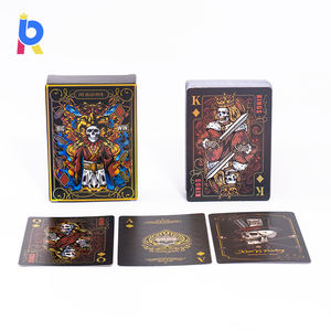 Jeu de cartes à jouer personnalisées avec logo soleil et design imprimé, ensemble de cartes à <span class=keywords><strong>poker</strong></span> en plastique de haute qualité, personnalisables - Product Image 4