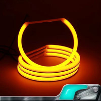 Accessoires de voiture Double couleur Blanc/Jaune LED Halo Anneaux Coton Lumière 2D Coupe LED SMD Angel Eyes Kit Lampes pour lexus Es300 2002