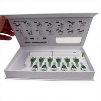 Boîte rigide personnalisée à fermeture magnétique pour flacon de peptide rétractable avec insert en mousse EVA, pour suppléments de peptides premium.