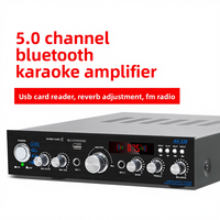 Amplificateur professionnel haute puissance 5.0 canaux, haut-parleur domestique pour radio avec lecteur de carte, karaoké, audiophile HIFI Chine
