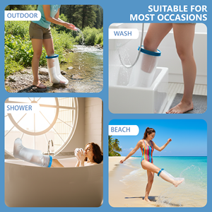 Funda Impermeable para Pierna para Ducha, Protector de Heridas Reutilizable a Prueba de Agua para Pies, Soporte con Logotipo Personalizado - Product Image 3
