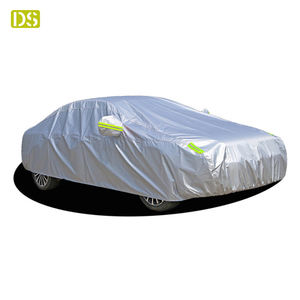 Housse de voiture gonflable imperméable à l'eau anti-poussière soleil en coton isolant thermique épais Oxford enduit argent - Product Image 2
