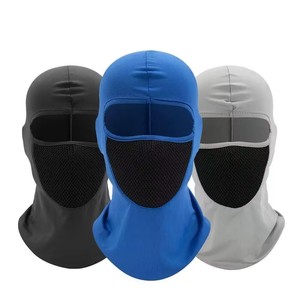 <span class=keywords><strong>Cagoule</strong></span> de <span class=keywords><strong>moto</strong></span> respirante en maille unie, coupe-vent, protection solaire, masque facial extérieur - Product Image 2