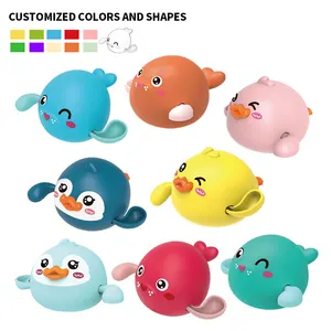 Zhorya Clockwork Dabbling Whales Spray Baby Bath Toys Children's Cartoon Bathtub Water Bath Toys