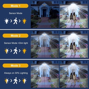 Othc AF004S-164D năng lượng mặt trời dẫn đèn lũ cho ngoài trời không thấm nước IP65 vườn tường ánh sáng với cảm biến chuyển động cho khu vườn và tường - Product Image 2