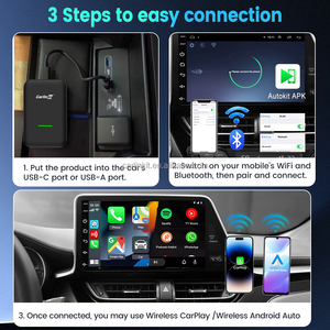 Unité principale de voiture de rechange intégrée à l'adaptateur automatique Android sans fil Ai Box Usb Dongl carlinkit Carplay <span class=keywords><strong>Mirrorlink</strong></span> pour youtube - Product Image 3