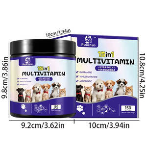 نكهة باتوس 15 + 1 لينة لذيذة متعددة الفيتامينات الكلب القط يعامل الوجبات الغذائية الصحية للأمعاء كوادريل معطف الجلد المفصلي العناية اللحوم المصنوعة - Product Image 5