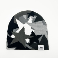Gorros de Invierno Unisex de Lujo con Forro de Satén, Diseño Jacquard de Estrellas, Logotipo Personalizado, Marca Privada, Estilo Y2K, 3 Niveles de Calidez, Casual de Negocios