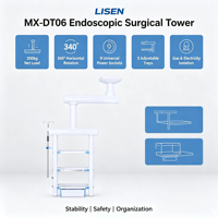 Torre de Grúa Quirúrgica de Techo de Acero LISEN MX-DT06 con Brazo Único para Endoscopio en UCI
