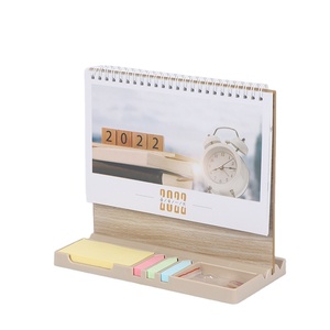 Tùy chỉnh in gấp giấy bảng Máy tính để bàn bằng gỗ tường lịch văn phòng sử dụng hiển thị ngày với ghi chú dán - Product Image 3