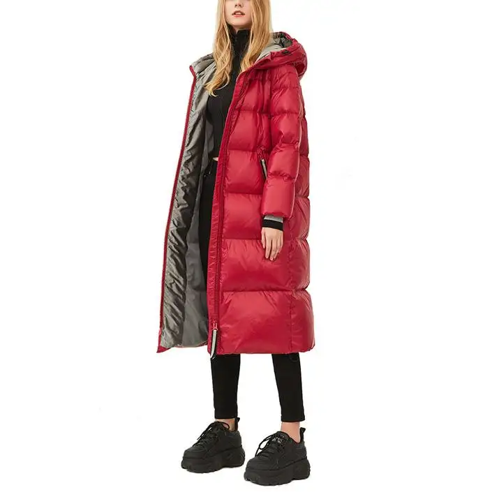 Wholesale Latest Fashion Design Women Winter Down Jacket Casual Long Puffer Jackets Custom Women Down Jacket