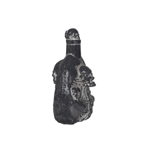 <span class=keywords><strong>Bouteille</strong></span> <span class=keywords><strong>de</strong></span> vin en céramique noire avec design en relief 3D personnalisé, motif crâne mexicain, pour <span class=keywords><strong>alcool</strong></span>, liqueur ou vin - Product Image 3