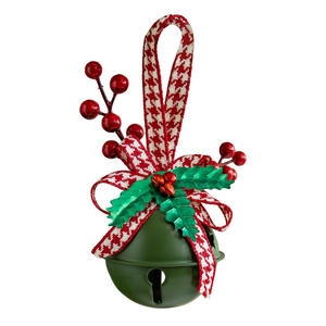 Christmas Tree Festive Decorations New Year's Bow Bell Ornaments with <b>Battery</b> Power Window Display Wind Chimes - Product Image 5