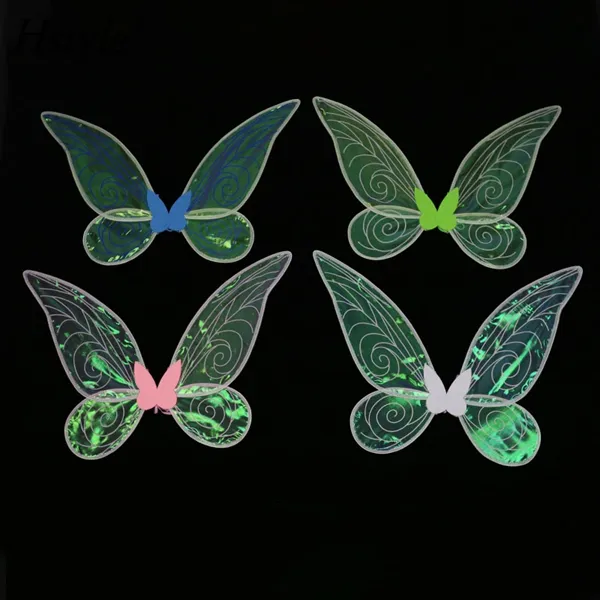 Costume d'ailes papillon pour filles, ange féerique, uniforme et déguisement pour enfants, ailes pour papillon scintillantes, SD1523