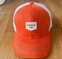 Topi Richardson 112 Polos Berbahan Jaring Sporty 100% Katun Unisex Model Trucker 6-Panel dengan Hasil Cuci dan Logo Custom Printing