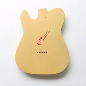 Donlis 2 potong Model Pickup standar badan gitar warna pirang Satin kayu Alder cocok TBD-VWN Tiongkok semi-transparan - Product Image 5