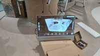 Écran OLED transparent de 30 pouces avec écran tactile capacitif pour les magasins de détail, les ascenseurs intérieurs, les aéroports, l'éducation, garantie d'un an