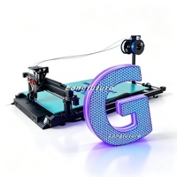 Machine d'impression 3D automatique haute vitesse pour lettres en relief, imprimante CNC 800*800mm avec changement de couleur automatique pour lettres de signalisation LED