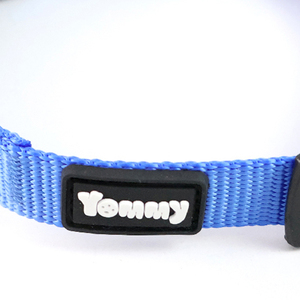 Ajustez le collier autour du cou de votre animal de compagnie 2.0* 41-45cm Collier pour animal de compagnie en nylon lisse - Product Image 5