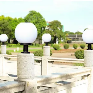 كرة مستديرة LED مصباح الشارع شحن الطاقة معدل حديقة للماء الطريق آخر LED الشمسية مصباح العمود