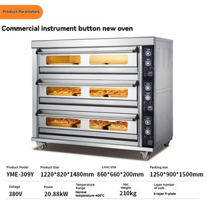 Horno <span class=keywords><strong>de</strong></span> Pizza Comercial Industrial <span class=keywords><strong>de</strong></span> Acero Inoxidable con Convección Eléctrica, Vapor y Producción Automática <span class=keywords><strong>de</strong></span> Pan Pita - Product Image 6