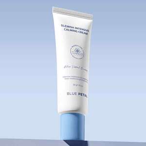 Crema Calmante Intensiva Bluepetal Blemish 50g, Humectante Facial para el Cuidado de la Piel Sensible e Hidratación Diaria - Product Image 6