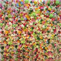 Rose tournesol hortensia fleur artificielle plante mur vert panneau floral décoration de toile de fond de mariage