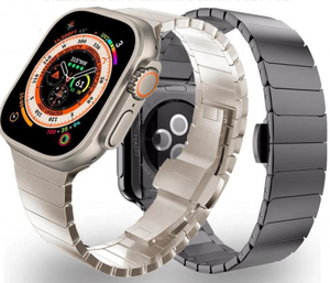 Onthelevel สายนาฬิกาแบบลิ้งค์สุดหรูสำหรับซีรีส์8 ultra 7 SE 6 5 4 3สายสแต<span class=keywords><strong>น</strong></span>เลสสำหรับนาฬิกาอัจฉริยะข<span class=keywords><strong>น</strong></span>าด49มม. 45มม. 41มม. - Product Image 2