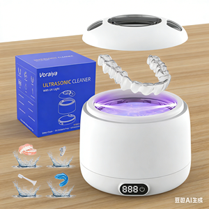 Limpiador Ultrasónico Eléctrico UV de Tipo Dividido para Retenedores Dentales y Aparatos Ortodóncicos con Capacidad de 200 ml para Uso Doméstico - Product Image 5
