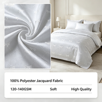 Tissu Jacquard en Polyester 100% à Prix de Gros Usine, Design Élégant, Poids Personnalisé pour Draps, Housses de Couette et Textiles de Maison