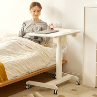 Nouveautés THADDEUS DS07 Support d'ordinateur portable vertical pliable ergonomique à hauteur réglable avec surface en bois, super pratique pour