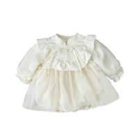 Robes bouffantes de style chinois à manches longues pour enfants, robes de bal mignonnes pour enfants, robes pour bébés filles