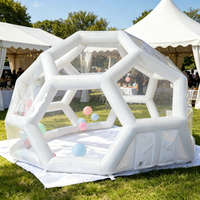 Dôme gonflable transparent en PVC à 360 degrés, tente bulle, château gonflable, intérieur/extérieur, pour les fêtes d'enfants, location pour événements