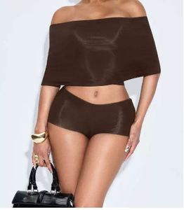 طقم مثير من 3 قطع من قمم المحاصيل + شورت قصير نحيف + مدفئ الساق ملابس على الموضة في الشوارع - Product Image 3