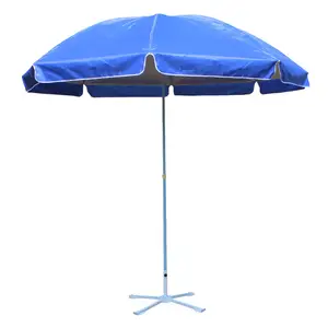 Tuoye großer Regenschirm für den Außenbereich für Werbung faltbarer Messe-Strand-Regenschirm für den Außenbereich