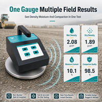 Densimètre de sol électrique portable, humidimètre non nucléaire avec stockage GPS pour l'inspection de la compactation routière