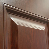 Porte d'entrée de sécurité moderne en acier de luxe, insonorisée, résistante aux ouragans, à battants, isolation thermique, couleur/taille personnalisée, vente en gros